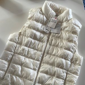 White down vest from Uniqlo